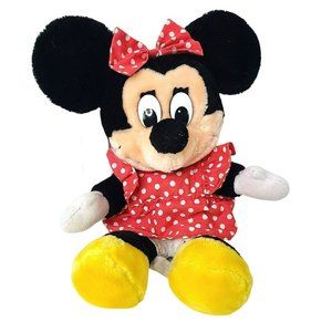 Vintage Minnie Mouse Plush Memorabilia Disneyland Walt Disney World 15” Korea